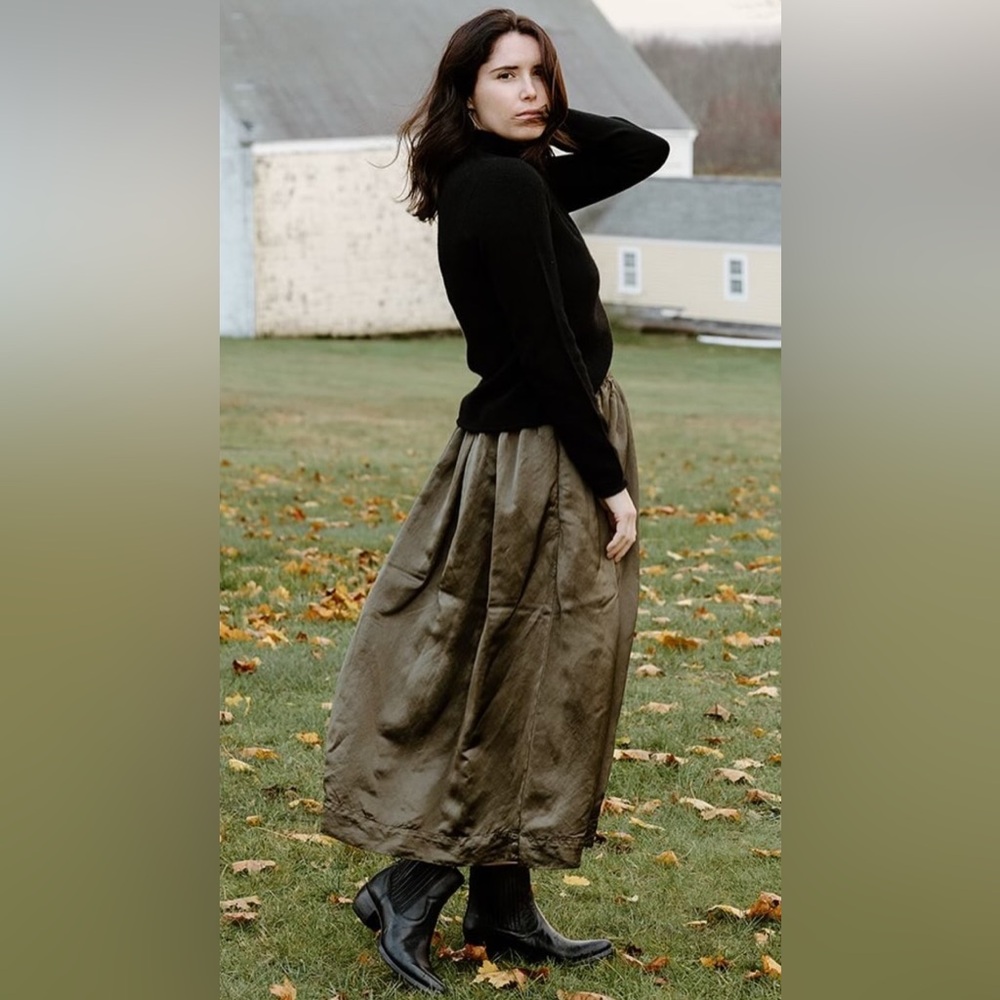 NWT CP Shades Cotton Silk  Maxi Skirt
